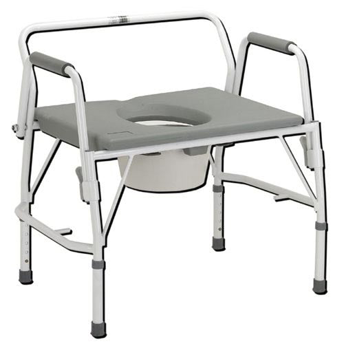 Bariatric Drop-arm Commode Deluxe Assembled
