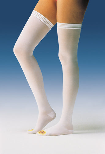 Jobst Anti-em Knee-hi Large Regular Closed Toe White