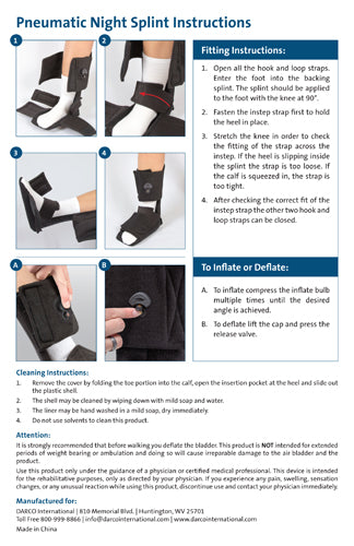 Night Splint Black Small Plantar-fascitis Darco