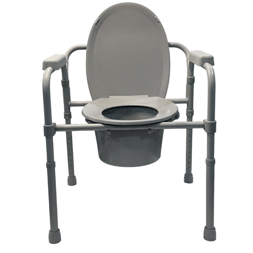 Blue Jay Folding Commode With Elongated Seat