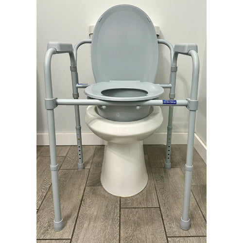 Blue Jay Folding Commode With Elongated Seat