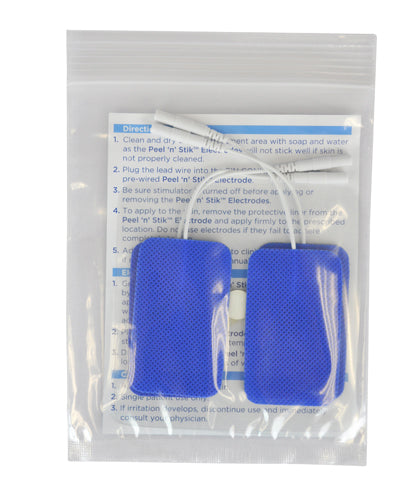 Reusable Electrodes Pack/4 1.5 X2.5 Rctngle Bluejay Brand