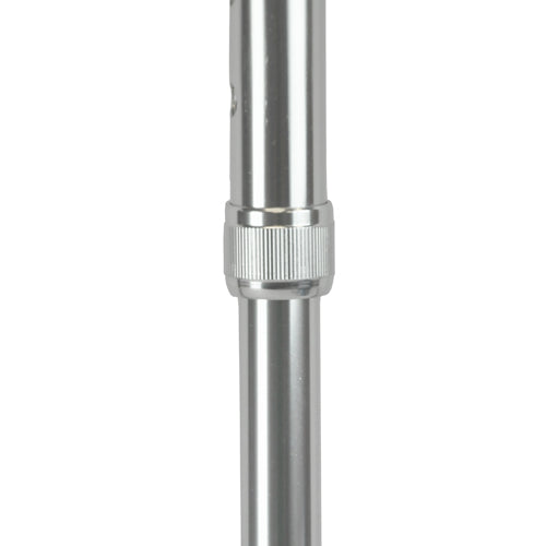 Cane Soft Foam Offset Handle Blue Jay Silver With Strap