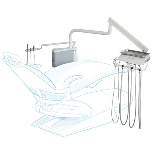 DCI Reliance Over the Patient Automatic Dental Unit with PMU, Gray