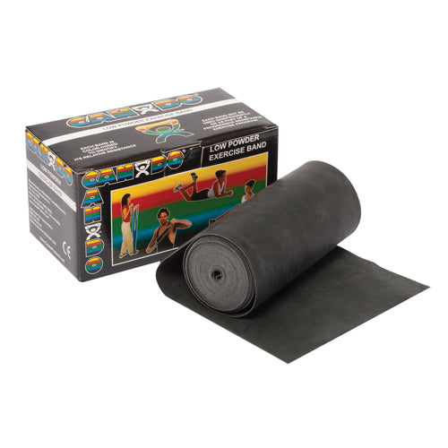 Cando Exercise Band Black X-heavy 6-yard Roll