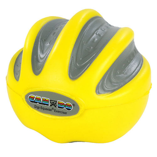 Cando Digi-squeeze Hand Exer Yellow  Med Size  X-lt Strngth