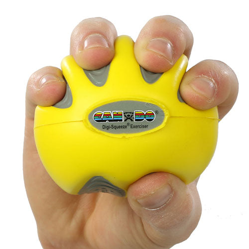 Cando Digi-squeeze Hand Exer Yellow  Med Size  X-lt Strngth