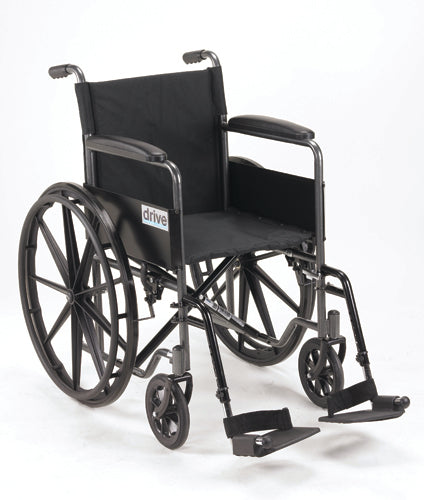 Wheelchair 18   W/fixed Full Arms & Swingaway Det Footrests