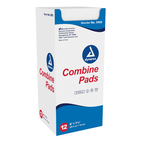 Abd Combine Pad Sterile 8 X7.5  12/bx