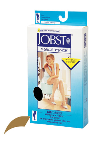 Jobst Ultrasheer 20-30 Ct Pantyhose Sun Tan Large