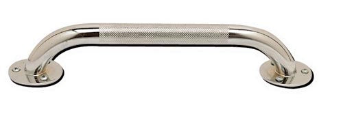 Grab Bar- Knurled Chrome 12in