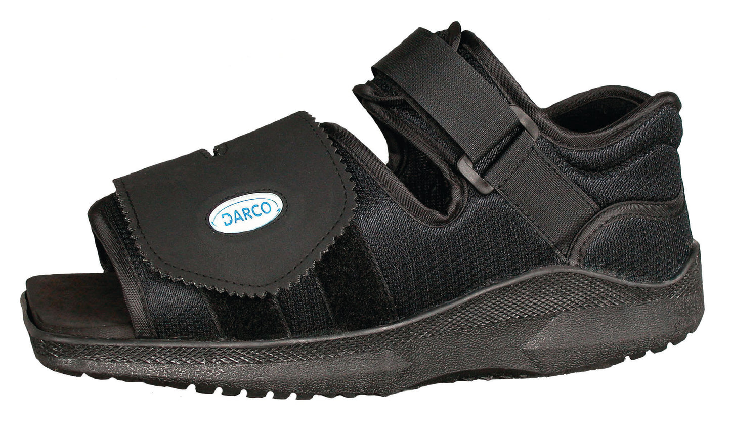 Darco Med-surg Shoe Black Square-toe Men's Small