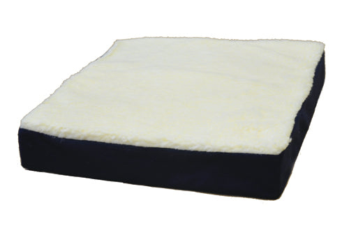 Gel Wheelchair Cushion W/ Fleece Top 16  X 18  X 3.5