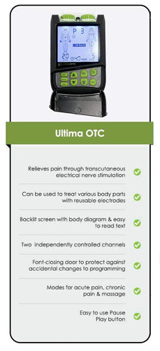 Ultima Otc Tens Device Black