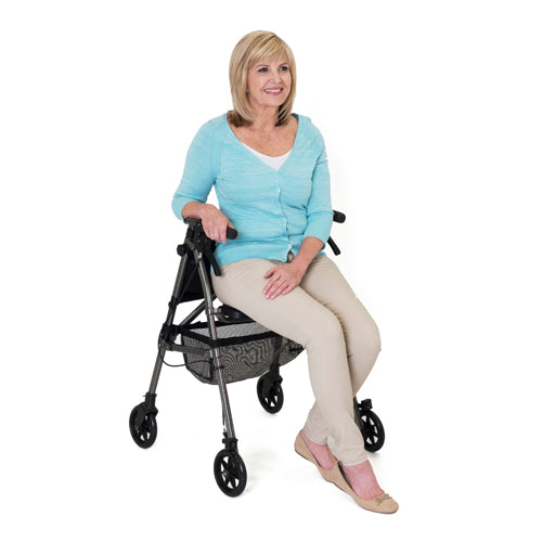 Ez Fold-n-go Rollator - Regal Rose  Heavy Duty