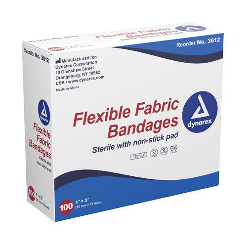 Flexible Fabric Adh Bandages 2 X 4-1/2  Xl  Bx/50