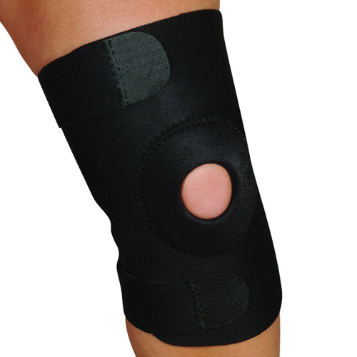 Blue Jay Adj Knee Support Open Patella Design  Black  Lg/xlg