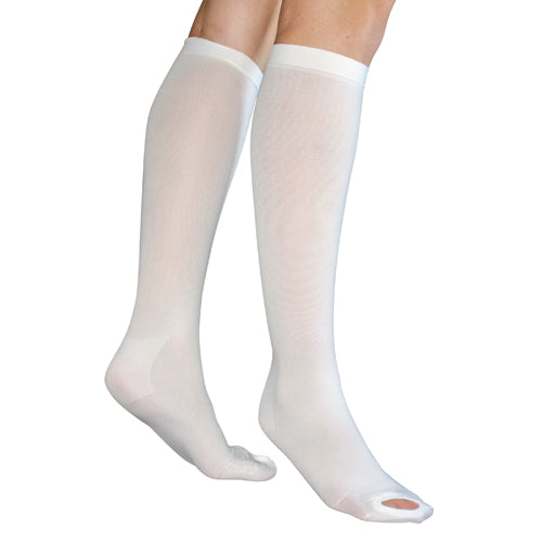 Anti-embolism Stockings Lg/lng 15-20mmhg Below Knee  Insp Toe