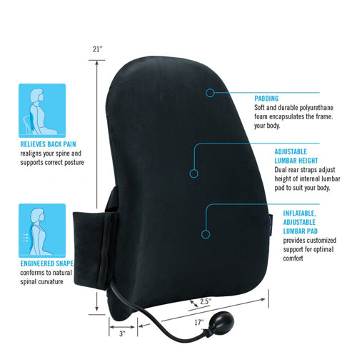 Obusforme Customair Backrest W/adj Lumbar Support