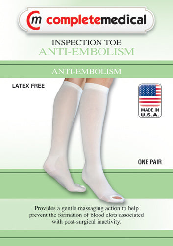 Anti-Embolism Stockings Xl/Lng 15-20mmHg Below Knee  Open Toe