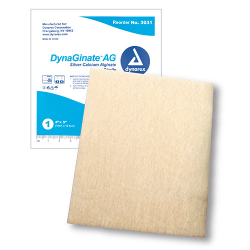 Dynaginate Ag Silver Calcium Alginate Dressing 4 X5  Bx/10