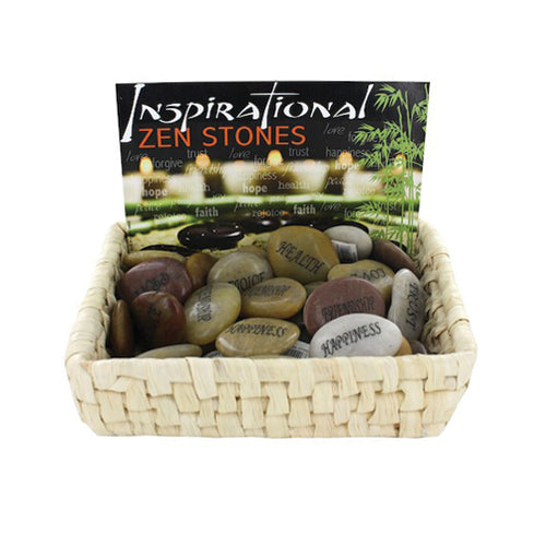 Inspirational Zen Stones Countertop Display  Pk/36