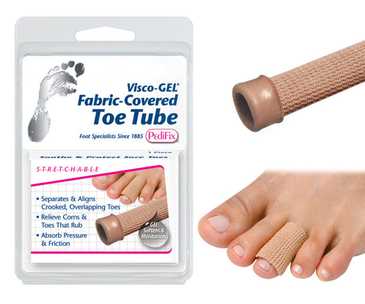 Visco-gel Fabric-covered Toe Tube  Large