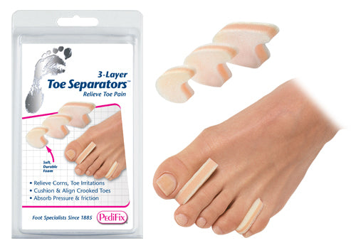 3-layer Toe Separators Large  Pk/6