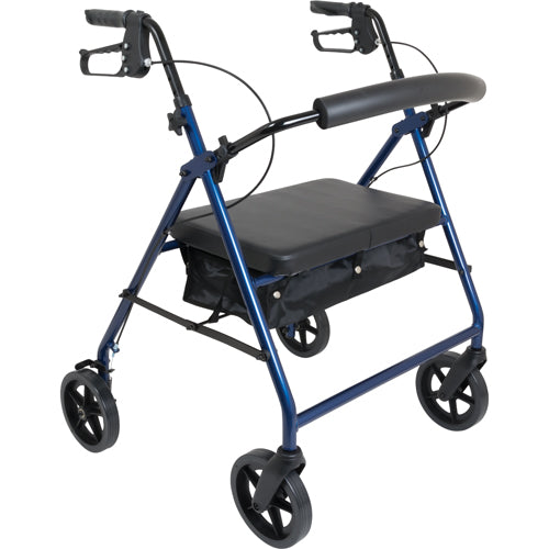 Bariatric Rollator W/ 8 Wheels Blue