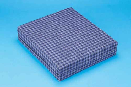 Foam Wheelchair Cushion Plaid 17.5 X19.5 X2-7/8 Comp Foam